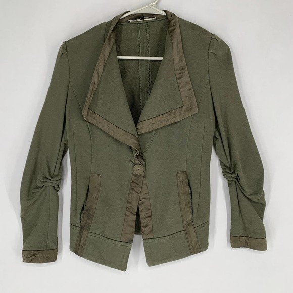 Nanette Lepore Jackets & Blazers - Nanette Lepore Blazer Jacket Olive Green Casual Style